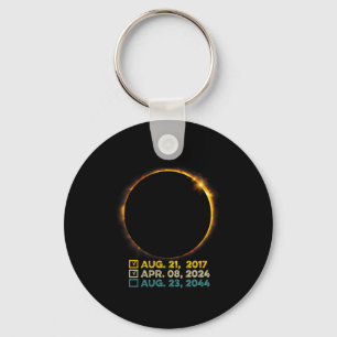 Total Solar Eclipse 2024 Totality Checklist 2017 2 Keychain