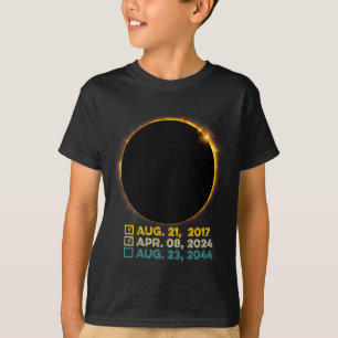 Total Solar Eclipse 2024 Totality Checklist 2017 2 T-Shirt