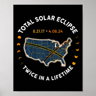 Total Solar Eclipse 2024 Twice In A Lifetime 2017  Poster