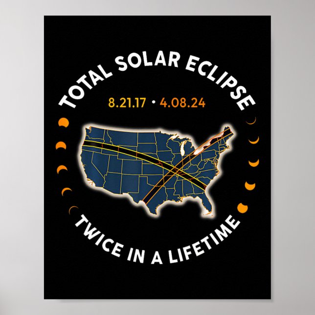 Total Solar Eclipse 2024 Twice In A Lifetime 2017  Poster (Front)