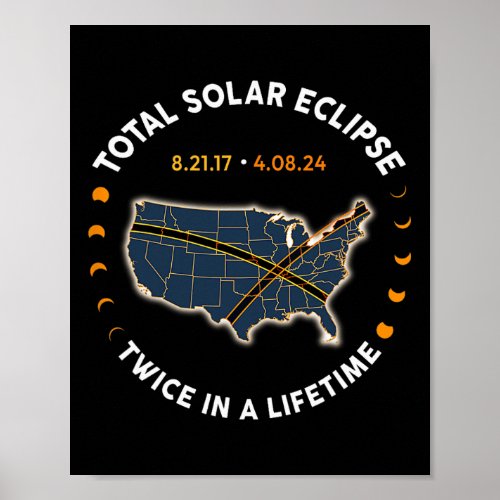 Total Solar Eclipse 2024 Twice In A Lifetime 2017  Poster