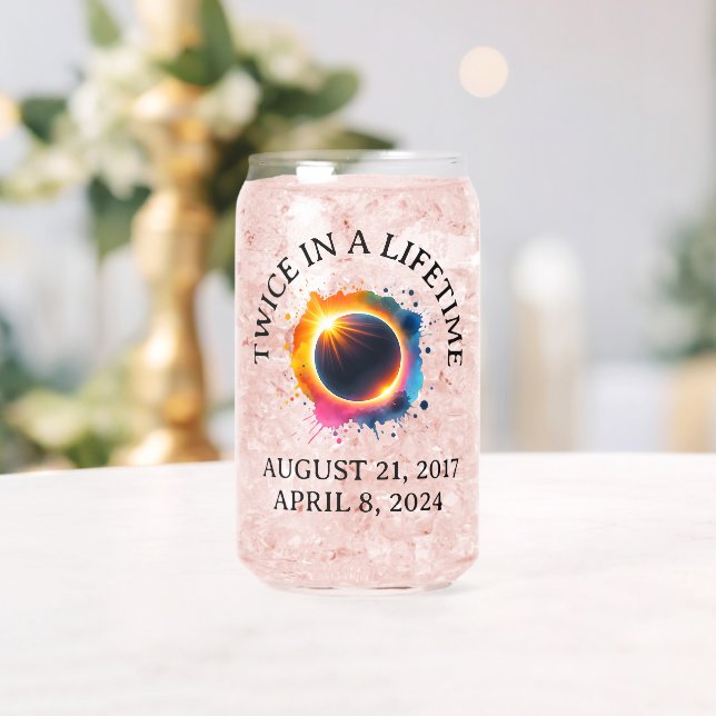 Total Solar Eclipse 2024 Twice In A Lifetime  Can Glass (Insitu (Wedding))