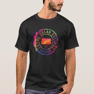 Total Solar Eclipse 2024 USA Pennsylvania Erie Tot T-Shirt