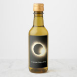 Total solar eclipse 2024 wine label