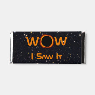 Total Solar Eclipse 2024 WOW I Saw It Hershey Bar Favors