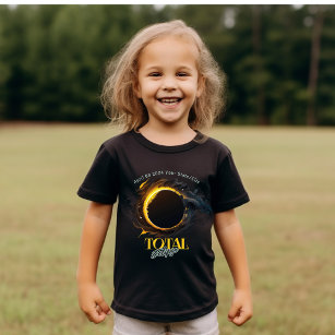 Total Solar Eclipse 2024 Your City State Kids T-Shirt