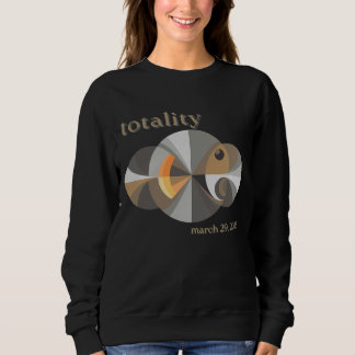 Total Solar Eclipse 2025 minimalistic design Sweatshirt