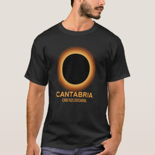 Total Solar Eclipse 2026 Cantabria Spain Totality T-Shirt