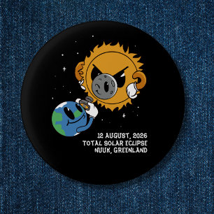 Total Solar Eclipse 2026 Greenland Photobomb Button