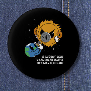 Total Solar Eclipse 2026 Iceland Photobomb Button