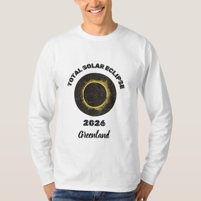 Total Solar Eclipse 2026 Men's Long Sleeve T-Shirt (Front)