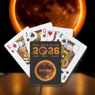 Total Solar Eclipse 2026 Poker Cards