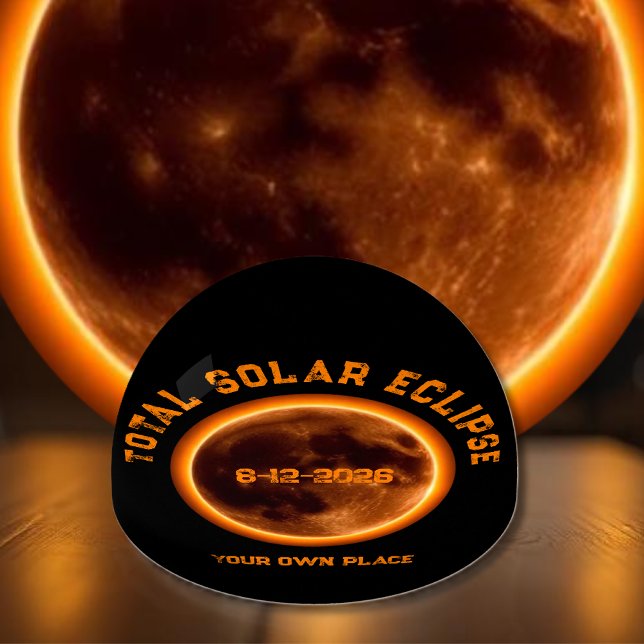Total Solar Eclipse 2026 Souvenir Paperweight (Total Solar Eclipse August 12 2026 Souvenir)