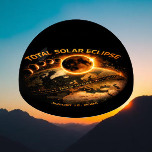 Total Solar Eclipse 2026 Souvenir Path of Totality Paperweight
