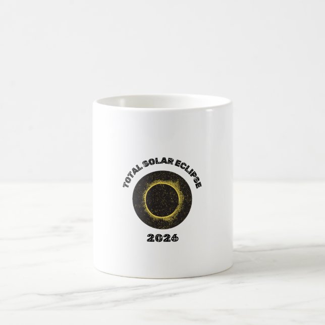 Total Solar Eclipse 2026 Totality Coffee Mug Cup (Center)