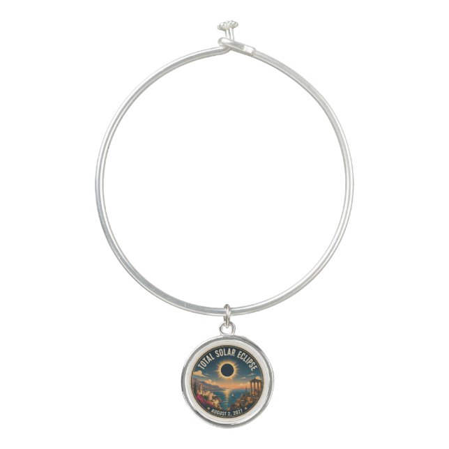 Total Solar Eclipse 2027  Bangle Bracelet (Front)