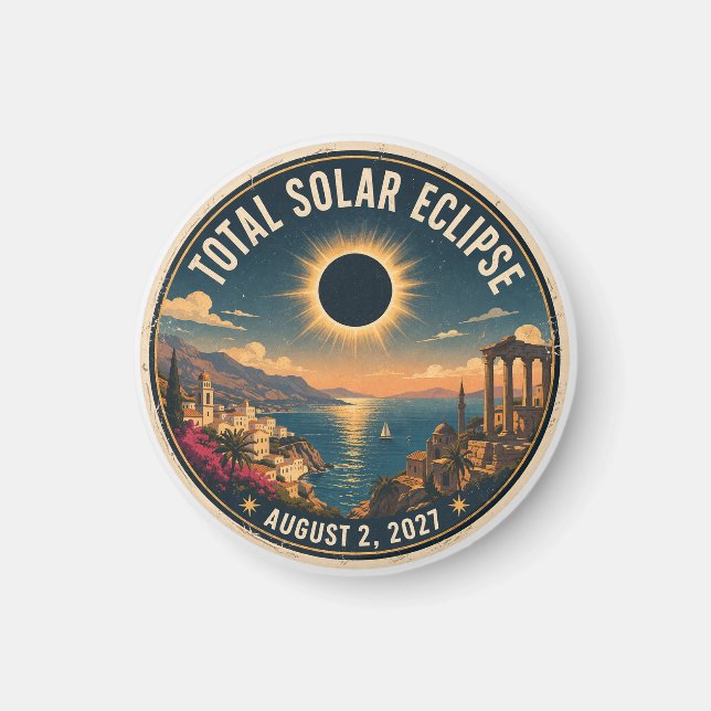 Total Solar Eclipse 2027  Magnet (Front)
