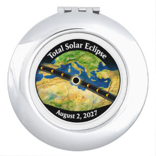 Total Solar Eclipse 2027 Map Compact Mirror