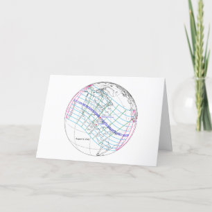 Total Solar Eclipse 2045 Global Path Card