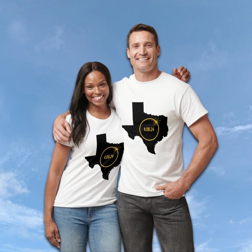 Total Solar Eclipse 4824 Texas Totality T_Shirt