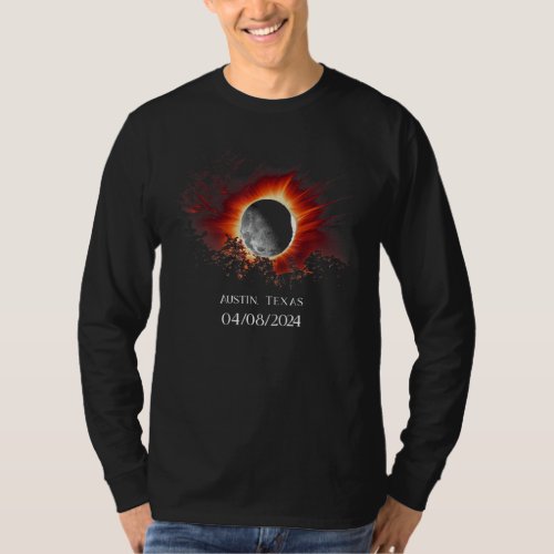 Total Solar Eclipse America Austin, Texas T-Shirt