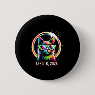 Total Solar Eclipse April 08 2024 Cool Cat Solar E Button