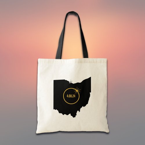 Total Solar Eclipse April 2024 Ohio State Totality Tote Bag