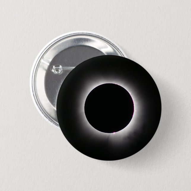 Total Solar Eclipse April 8, 2024 Button (Front & Back)