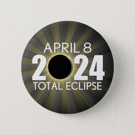 Total Solar Eclipse - April 8 2024 Button