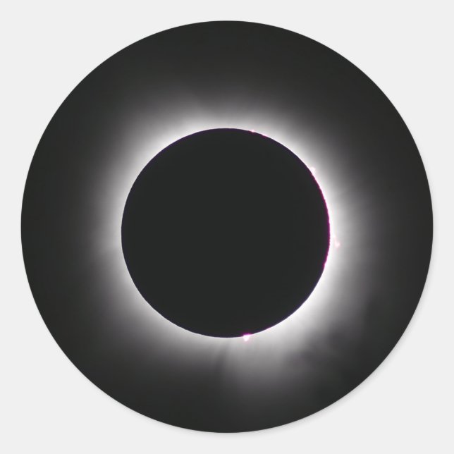 Total Solar Eclipse April 8, 2024 Classic Round Sticker (Front)