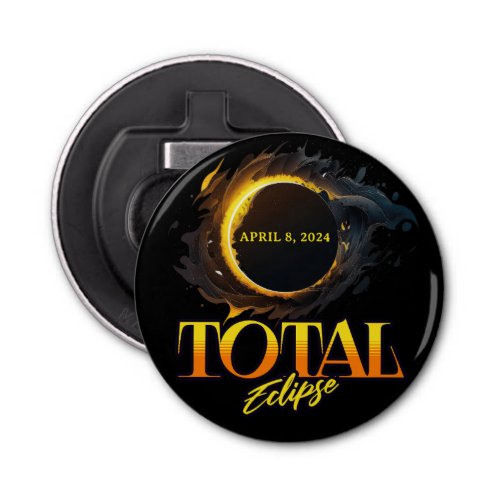 Total Solar Eclipse April 8 2024 Commemorative  Bottle Opener