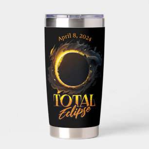 Total Solar Eclipse April 8, 2024 Commemorative Insulated Tumbler