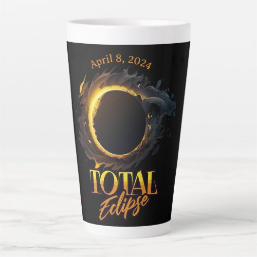 Total Solar Eclipse April 8 2024 Commemorative  Latte Mug
