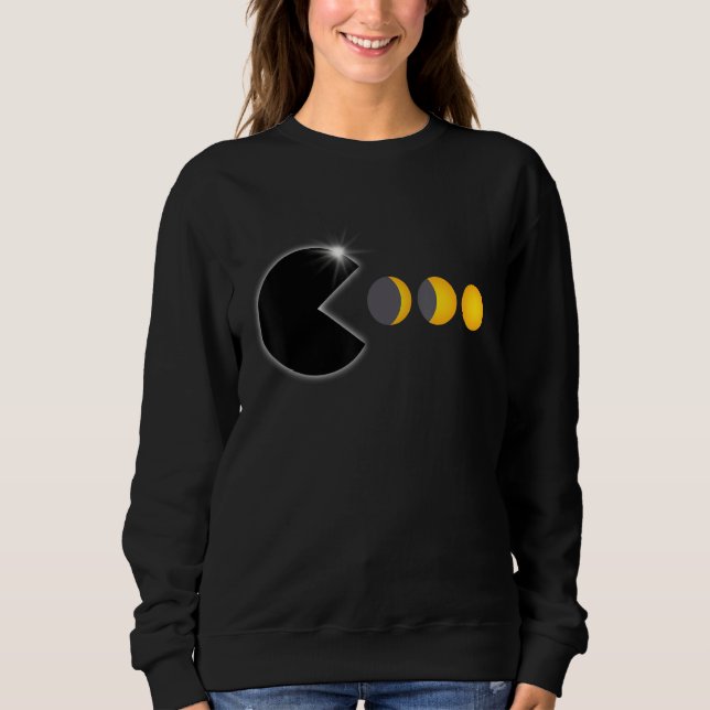 Total Solar Eclipse April 8 2024 Funny Phases Tota Sweatshirt (Front)