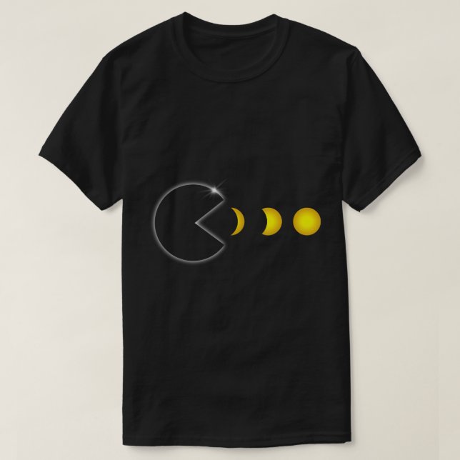 Total Solar Eclipse April 8 2024 Funny Phases Tota T-Shirt (Design Front)
