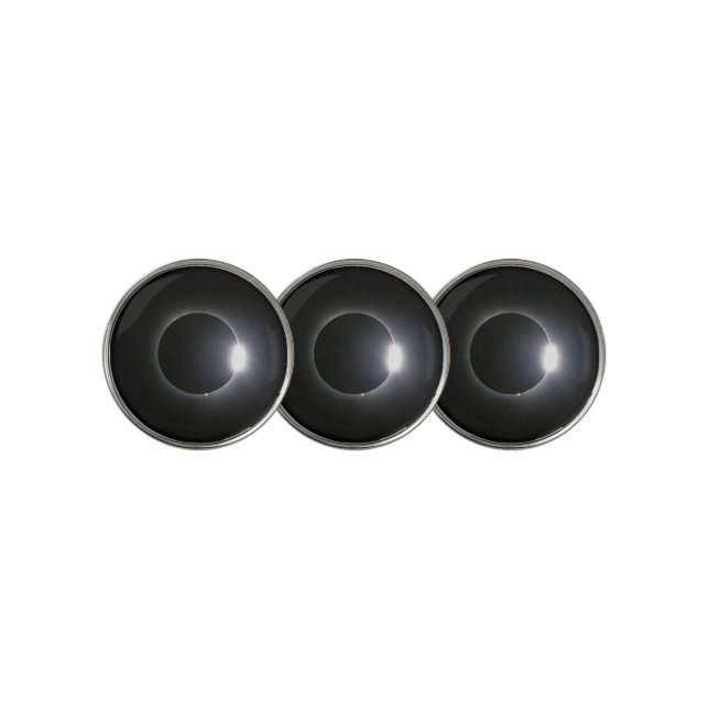 Total Solar Eclipse April 8, 2024 Golf Ball Marker (3 Up)