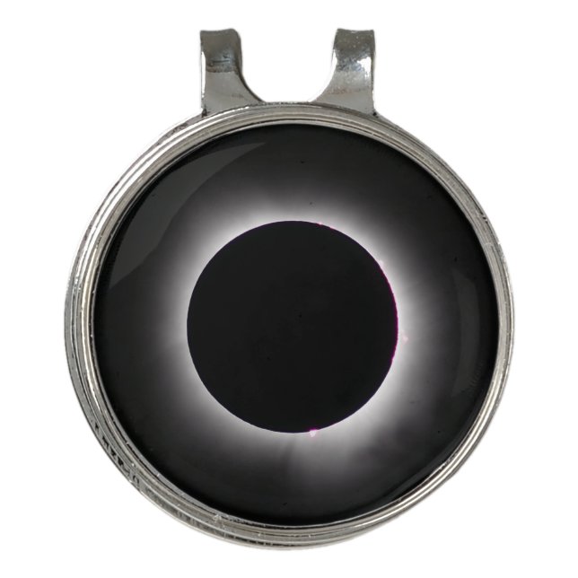 Total Solar Eclipse April 8, 2024 Golf Hat Clip (Front)