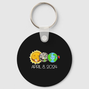 Total Solar Eclipse April 8 2024 Moon Astronomy Sp Keychain