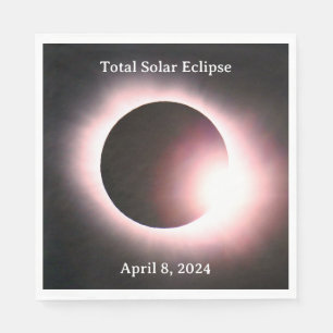 Total solar eclipse April 8, 2024 Napkins