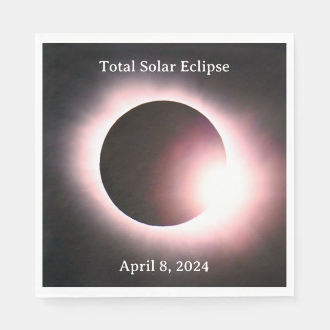 Total solar eclipse April 8, 2024 Napkins (Front)
