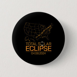 Total Solar Eclipse April 8 2024 Usa Map Totality  Button