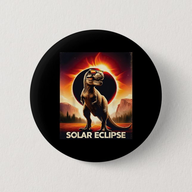 Total Solar Eclipse April 8  Button (Front)