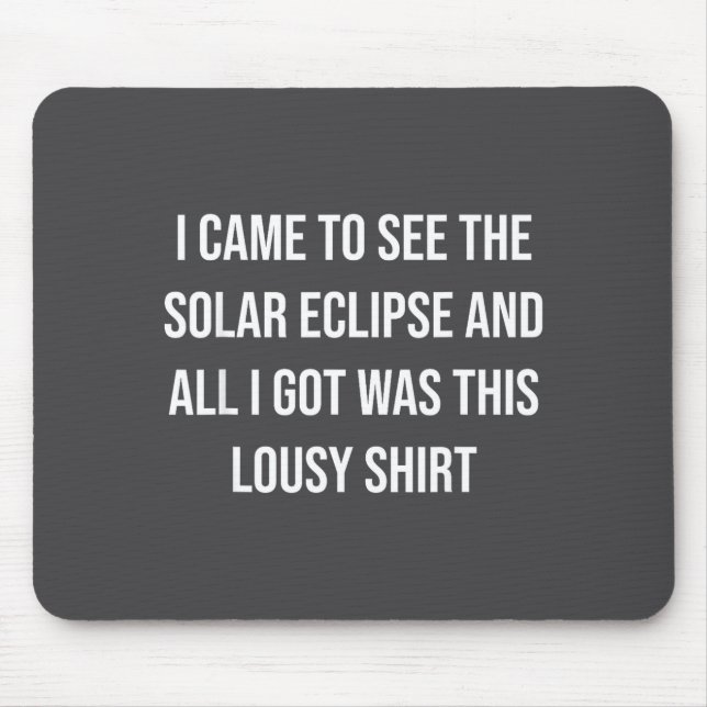 Total Solar Eclipse April 8 Illustration Mouse Pad (Front)