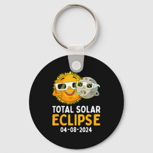 Total Solar Eclipse April 8 Keychain