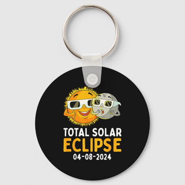 Total Solar Eclipse April 8 Keychain (Front)