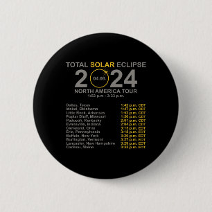 Total Solar Eclipse April 8 Path Of The Eclipse  Button
