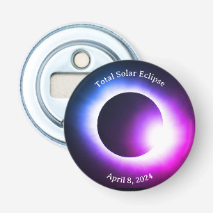 Total solar eclipse april 8th 2024 moon sun bottle opener