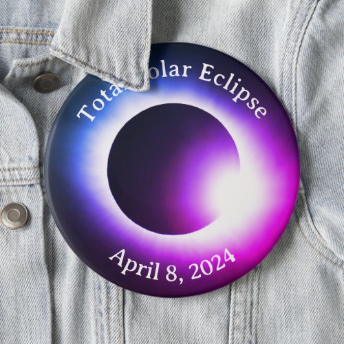 Total solar eclipse April 8th  2024 moon sun Button