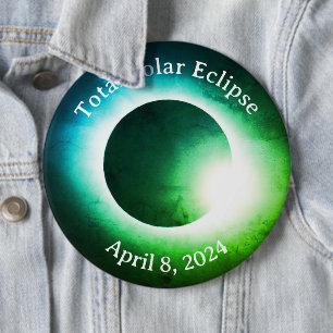 Total solar eclipse April 8th 2024 moon sun Button