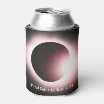 Total Solar Eclipse April 8th  2024 Moon Sun Can Cooler by Omtastic at Zazzle